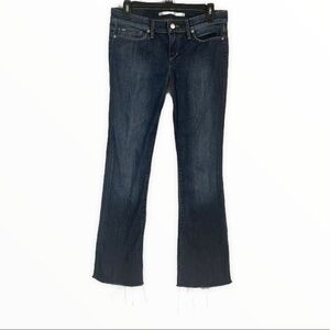 Joe’s Jeans Rocker Alba Dark Wash Frayed Hem Jeans Size 27 Western Country